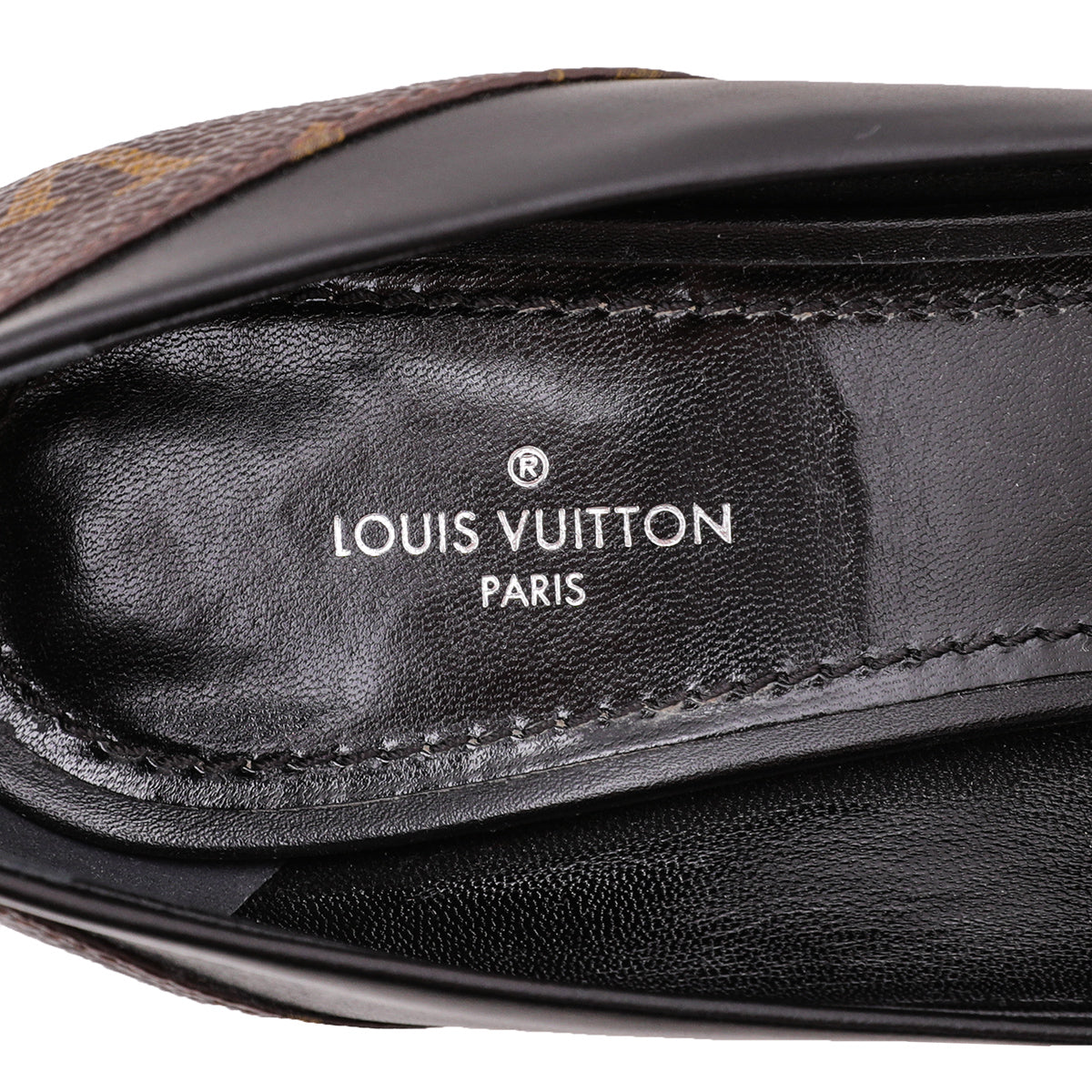 Louis Vuitton Black Monogram Matchmake Pump 39-Louis Vuitton-THE CLOSET