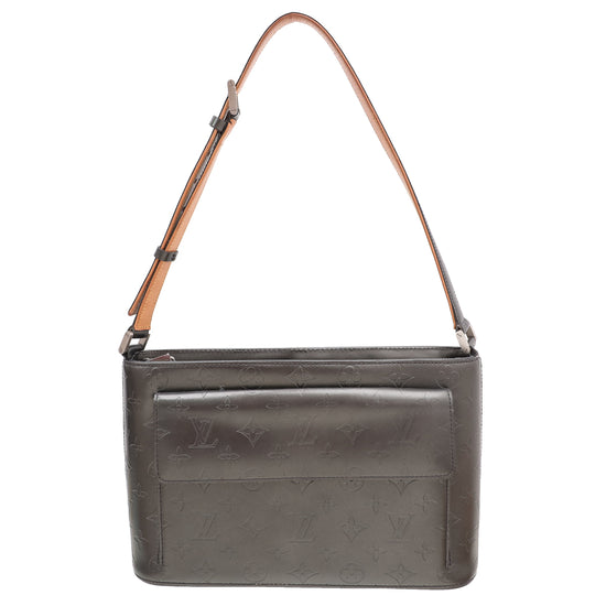 Louis Vuitton Slate Gray Matte Vernis Allston Bag