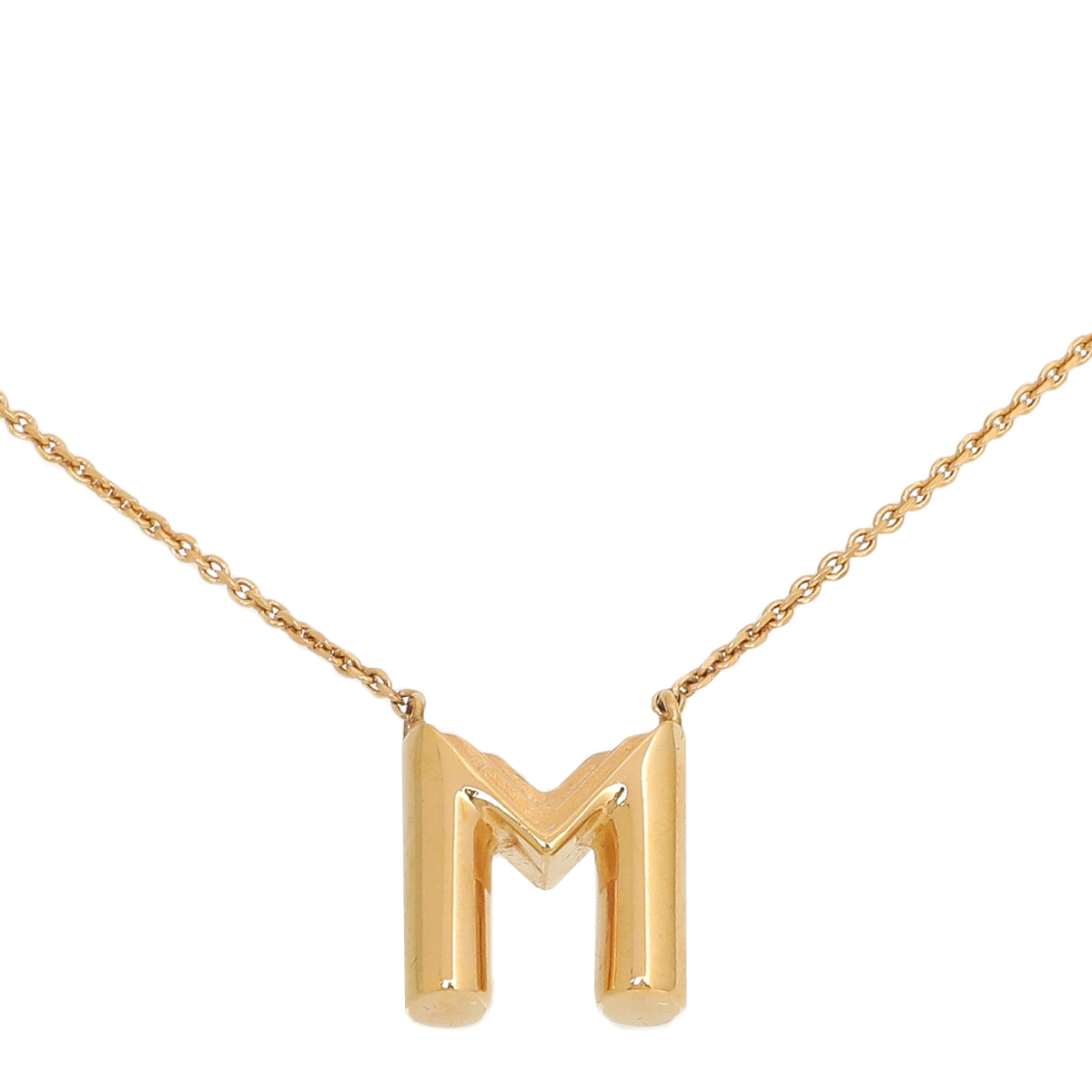 Louis Vuitton Gold LV and Me Letter M Necklace-Louis Vuitton-THE CLOSET