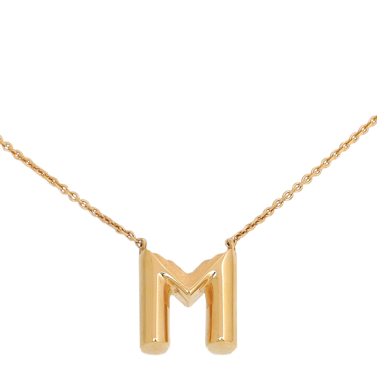 Louis Vuitton Gold LV and Me Letter M Necklace – The Closet
