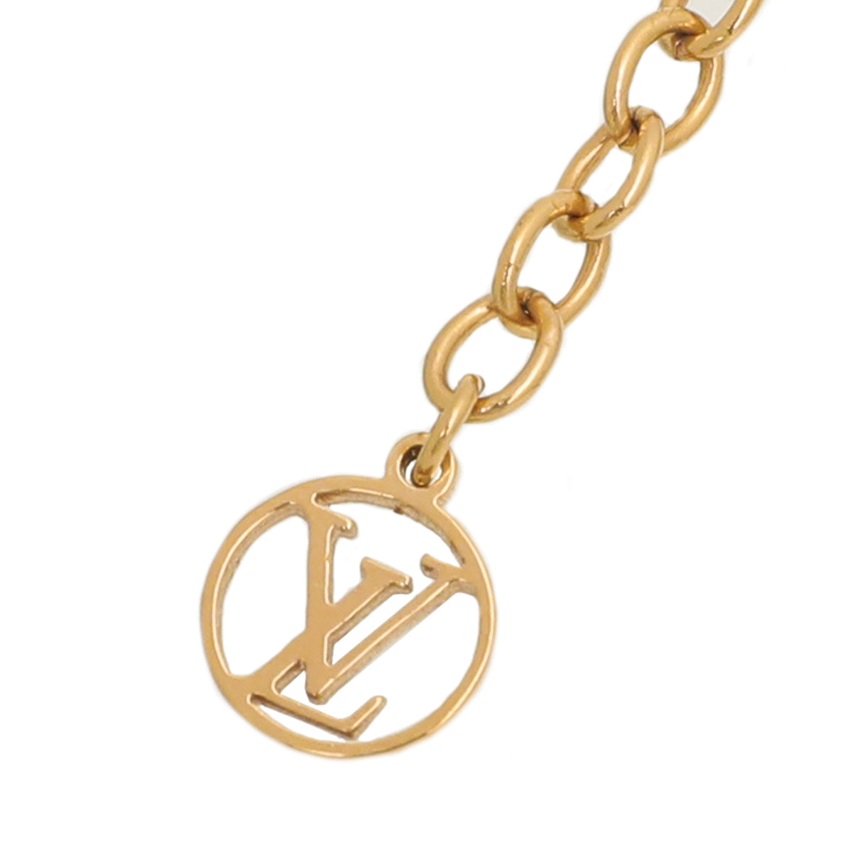 LOUIS VUITTON LV And Me Letter V Necklace Gold 737971