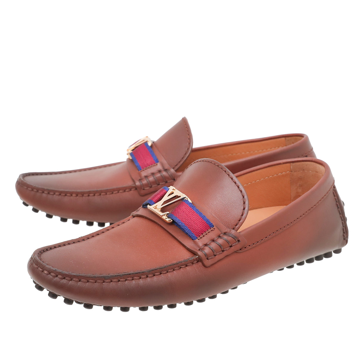 Louis Vuitton Hockenheim Moccasin Loafers - Orange Loafers, Shoes -  LOU230154