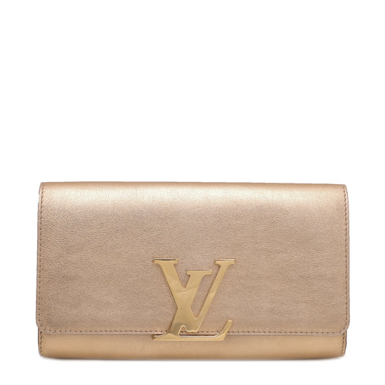 Louis Vuitton Metallic Gold Louise Clutch