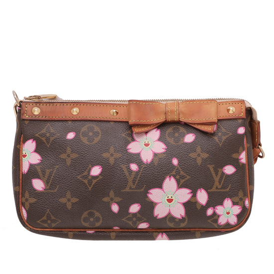 Louis Vuitton Monogram Cherry Blossom Pochette Accessoires Bag