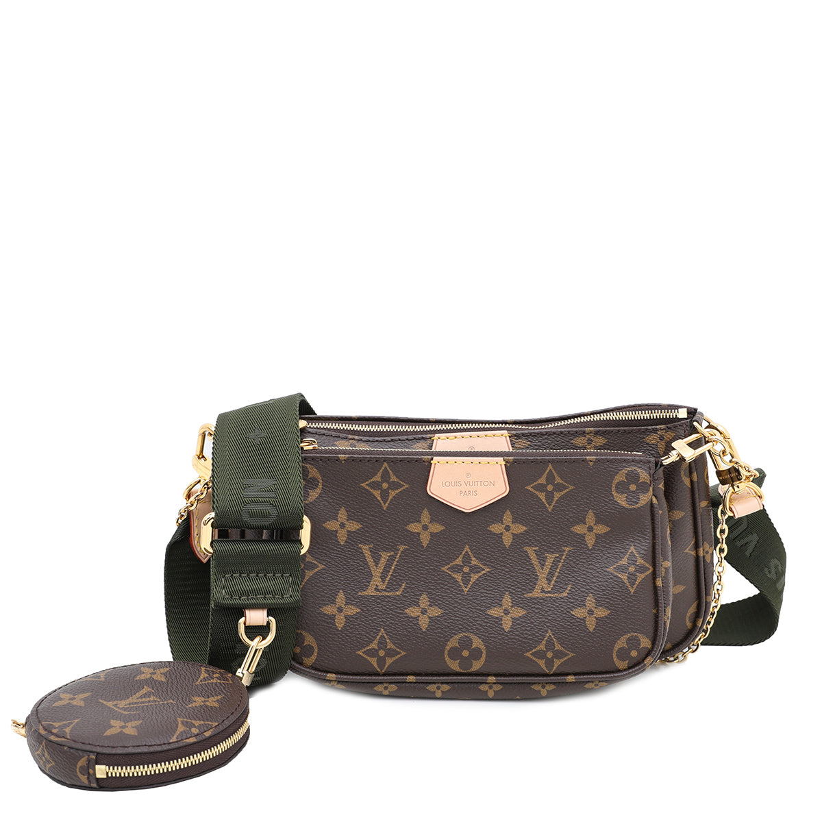 Louis Vuitton Monogram Kaki Multi Pochette Accessories Bag-Louis Vuitton-THE CLOSET