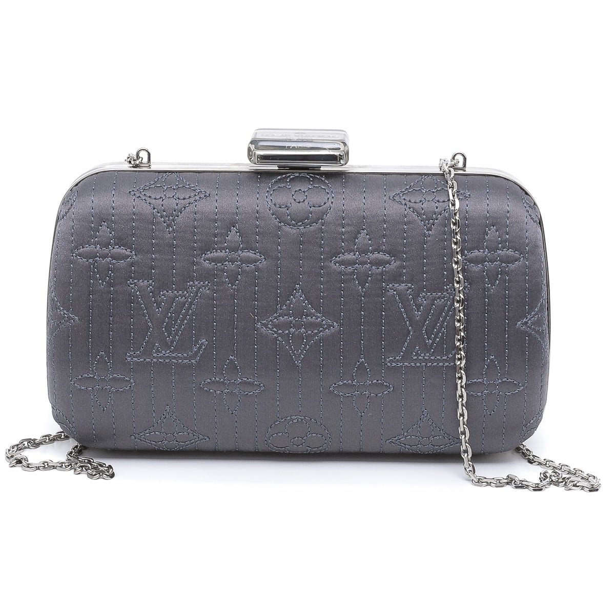 Louis Vuitton Gray Minaudiere Motard Clutch-Louis Vuitton-THE CLOSET