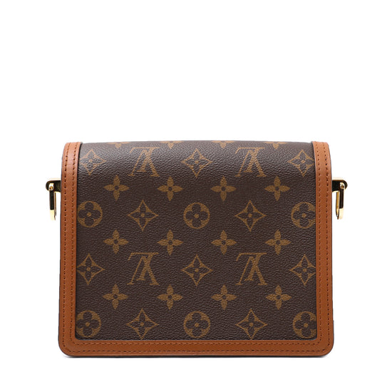 Dauphine cloth mini bag Louis Vuitton Brown in Cloth - 37959872