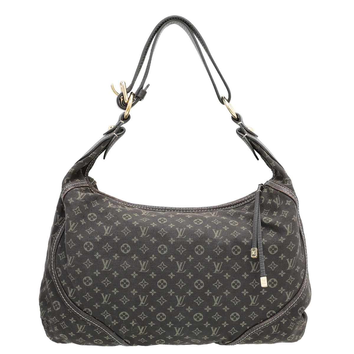 Louis Vuitton Brown Mini Lin Monogram Manon MM Bag-Louis Vuitton-THE CLOSET
