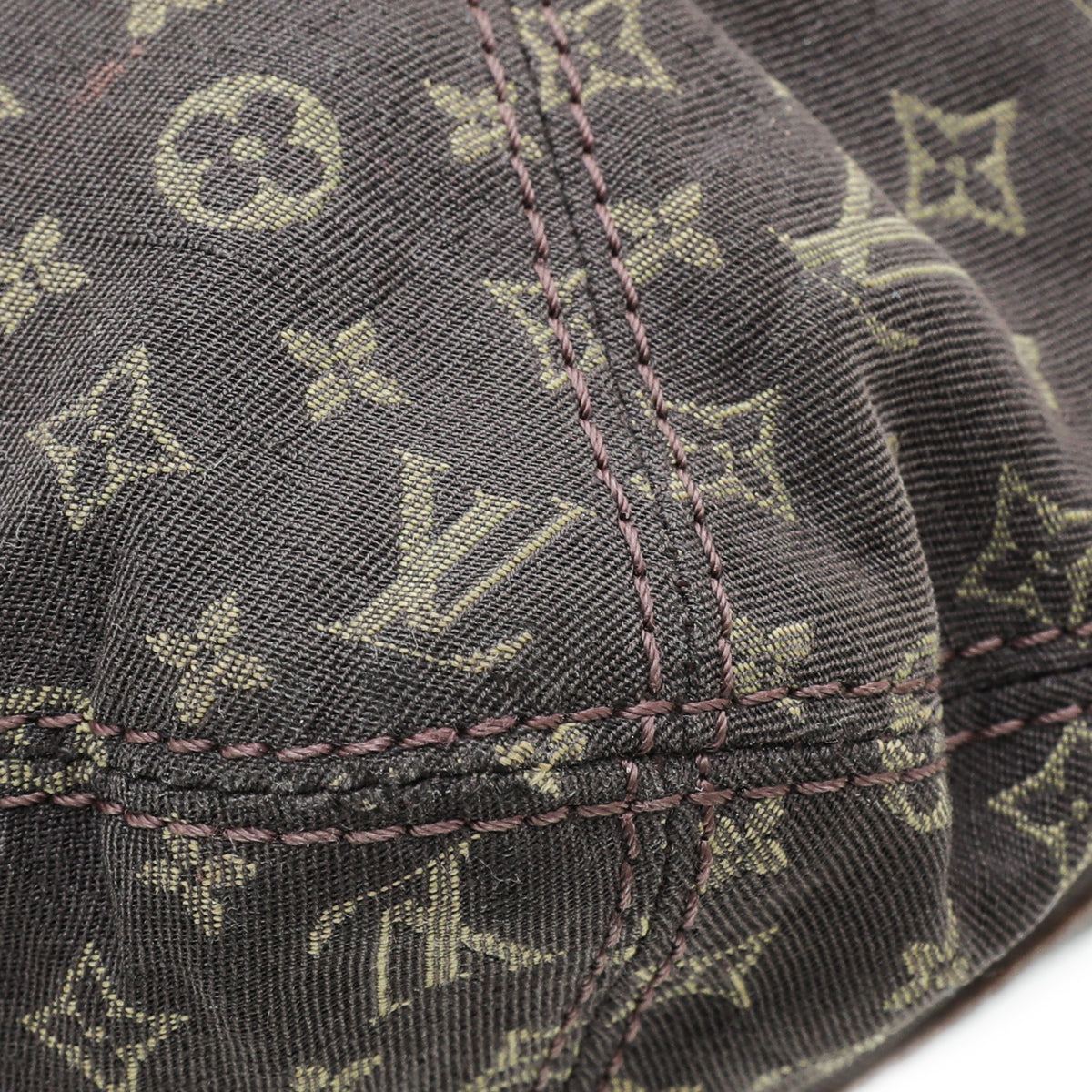 Louis Vuitton Brown Mini Lin Monogram Manon MM Bag-Louis Vuitton-THE CLOSET