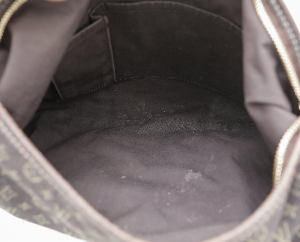 Louis Vuitton Brown Mini Lin Monogram Manon MM Bag-Louis Vuitton-THE CLOSET