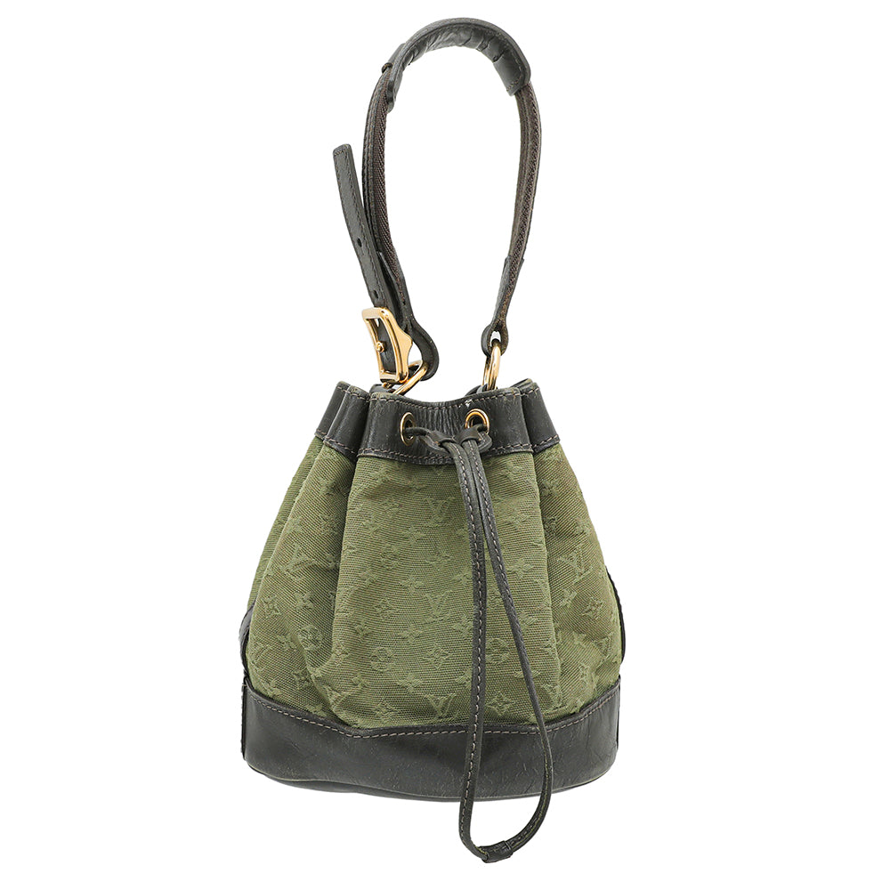 Louis Vuitton Khaki Mini Lin Monogram Noelie Bag