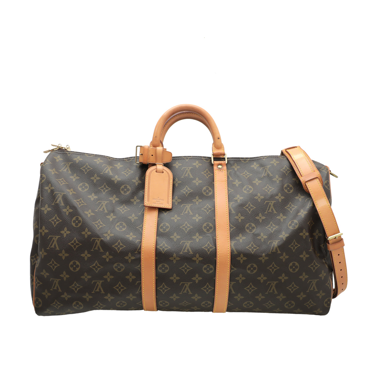 Louis Vuitton Brown Monogram Keepall Bandouliere Bag