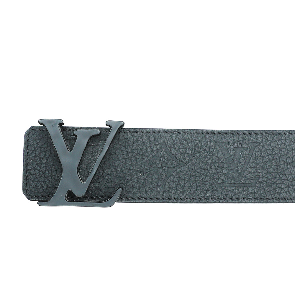 Louis Vuitton Black Monogram Embossed Initial Reversible Belt 34-Louis Vuitton-THE CLOSET