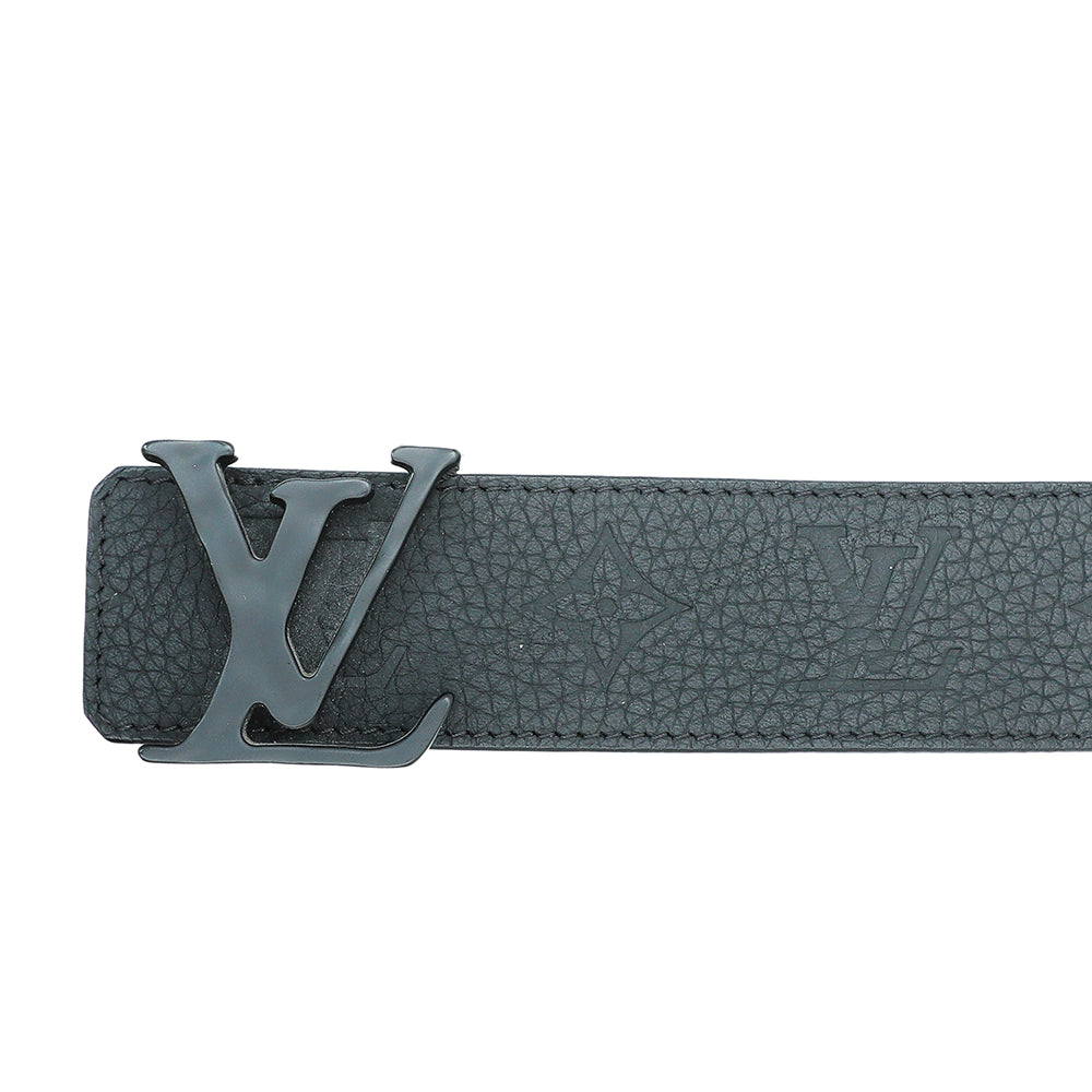 LOUIS VUITTON Calfskin Monogram 30mm LV Initiales Reversible Belt 85 34  Black 1265077