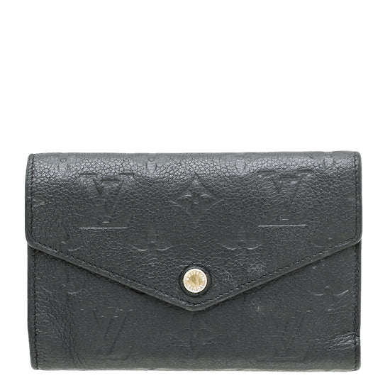 Louis Vuitton Black Monogram Embossed Empreinte Curieuse Wallet