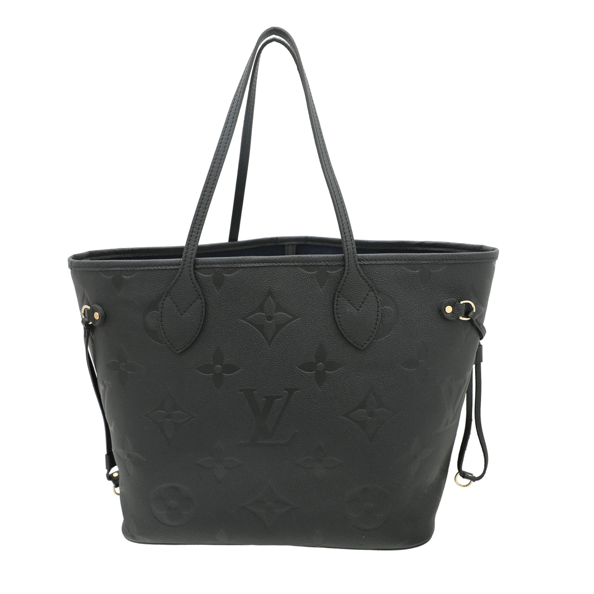 Louis Vuitton Black Monogram Empreinte Giant Neverfull Bag W- Pouch-Louis Vuitton-THE CLOSET
