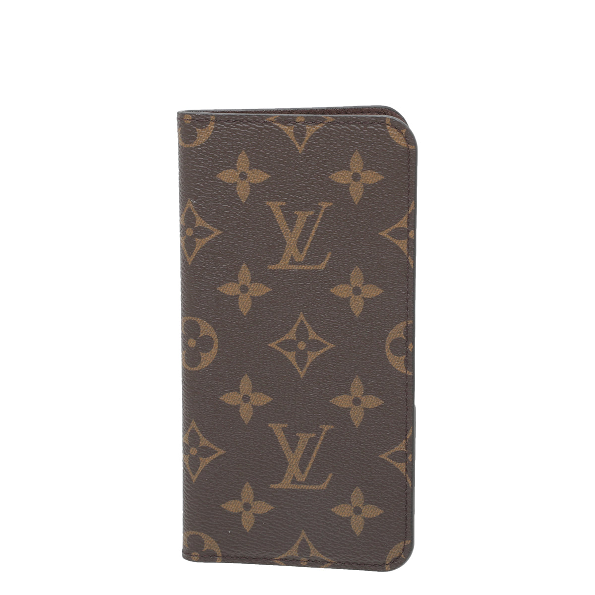 Louis Vuitton Brown Monogram iPhone XS Max Folio Case-Louis Vuitton-THE CLOSET