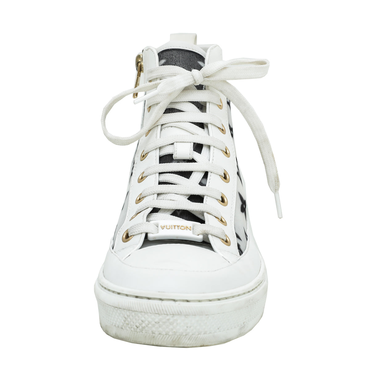 Louis Vuitton Bicolor Monogram Mesh Stellar High Top Sneakers 36.5-Louis Vuitton-THE CLOSET