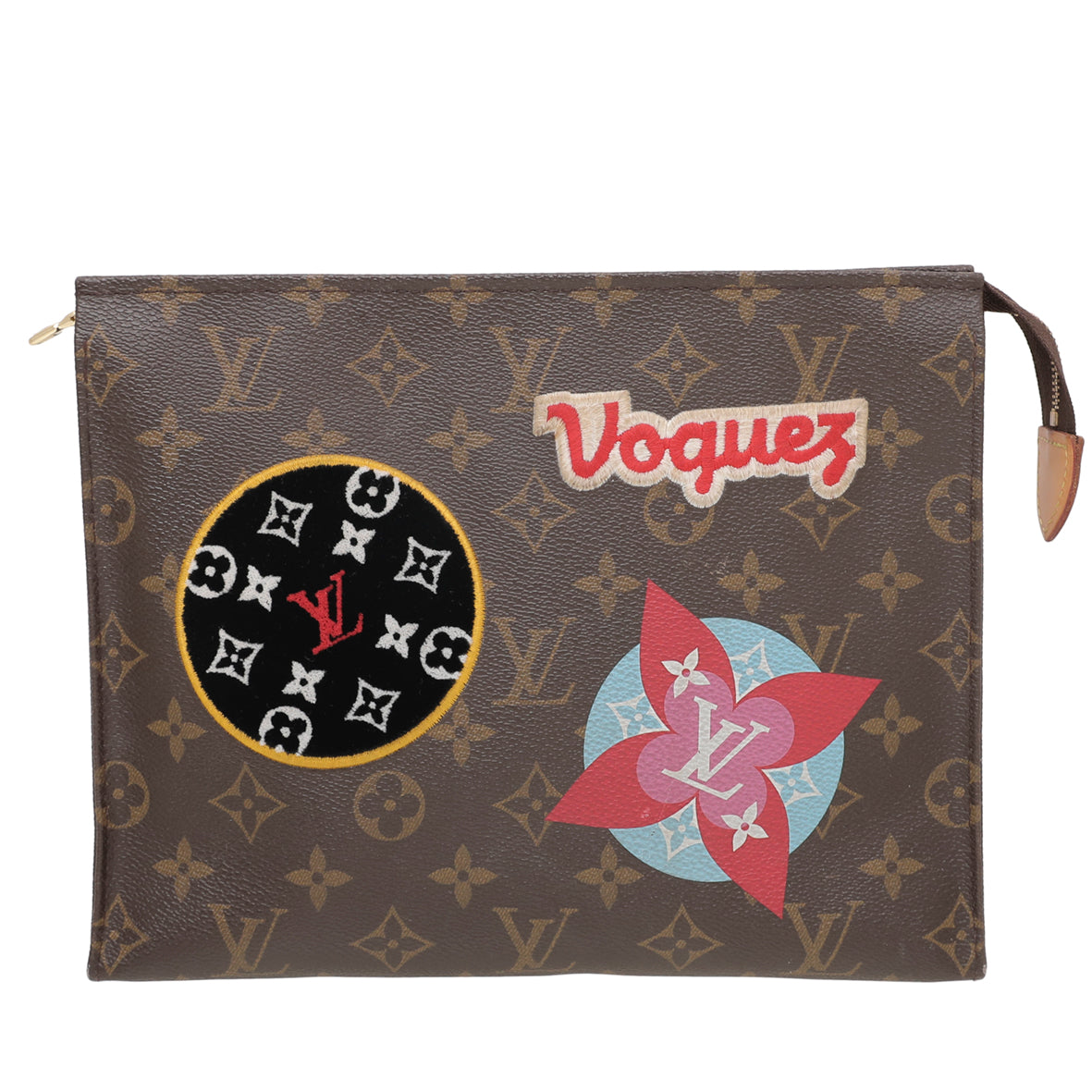 Louis Vuitton Brown Multicolor Monogram Patches Stories Toiletry Pouch-Louis Vuitton-THE CLOSET