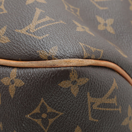 Louis+Vuitton+Delightful+Tote+GM+Brown+Leather+Zipper+Pocket for sale online