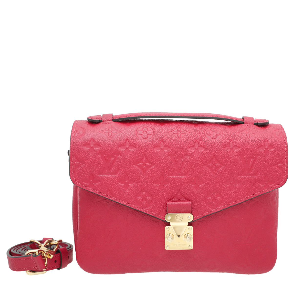 Louis Vuitton Cherry Red Monogram Empreinte Pochette-Louis Vuitton-THE CLOSET