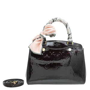 Louis Vuitton Amarante Monogram Vernis Brea NM PM Bag W- Twilly
