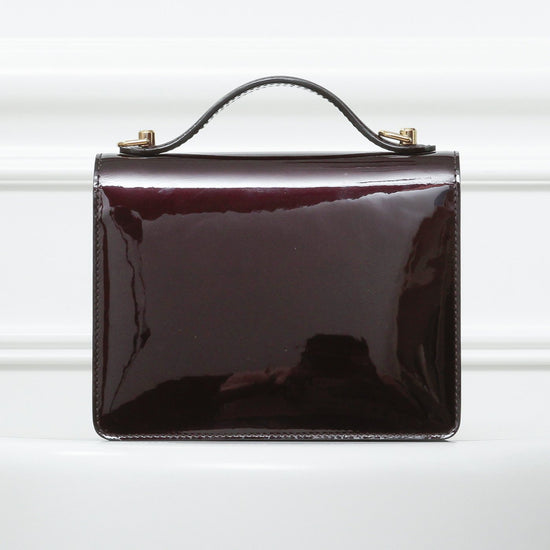 Louis Vuitton Patent Burgundy Bag