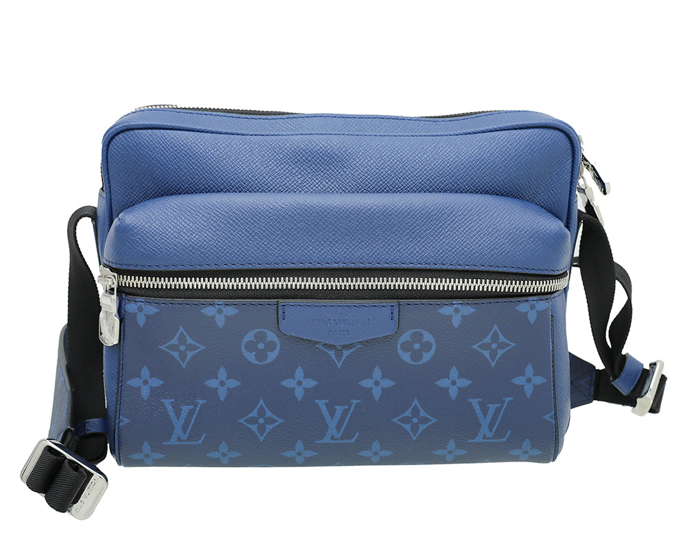 Louis Vuitton Cobalt Monogram & Taiga Outdoor Messenger Bag-Louis Vuitton-THE CLOSET