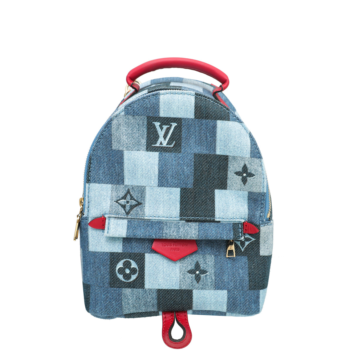 Backpack Louis Vuitton Blue in Denim - Jeans - 23530218