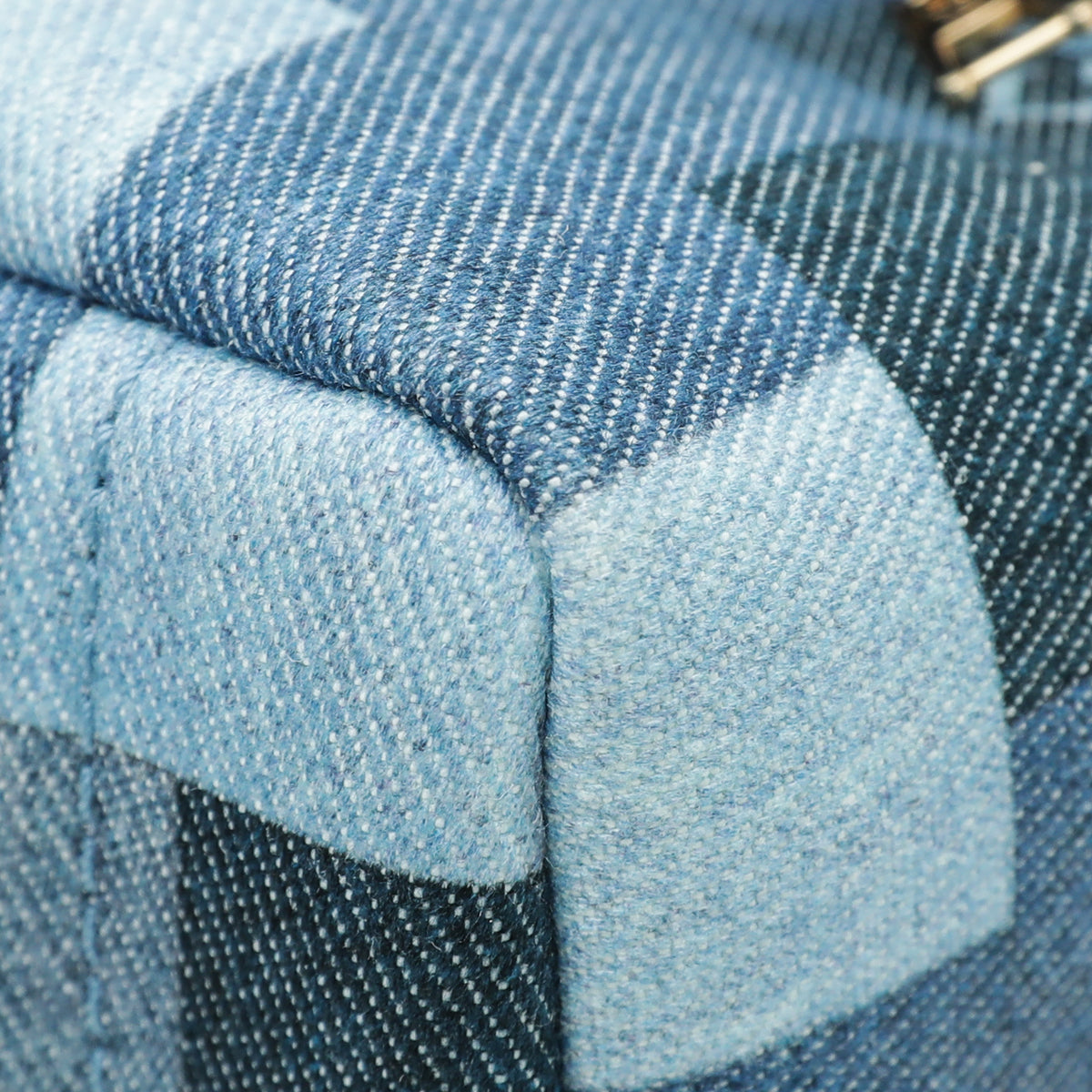 Louis Vuitton Monogram Denim Blue Patchwork Palm Springs Mini Bag-Louis Vuitton-THE CLOSET