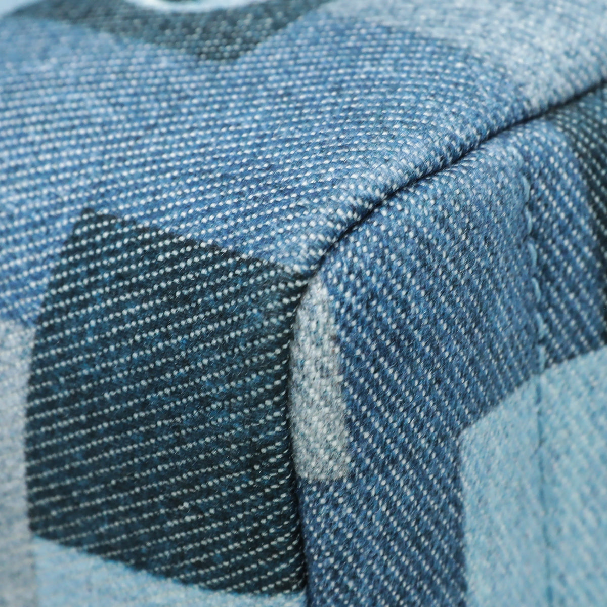 Louis Vuitton Monogram Denim Blue Patchwork Palm Springs Mini Bag-Louis Vuitton-THE CLOSET