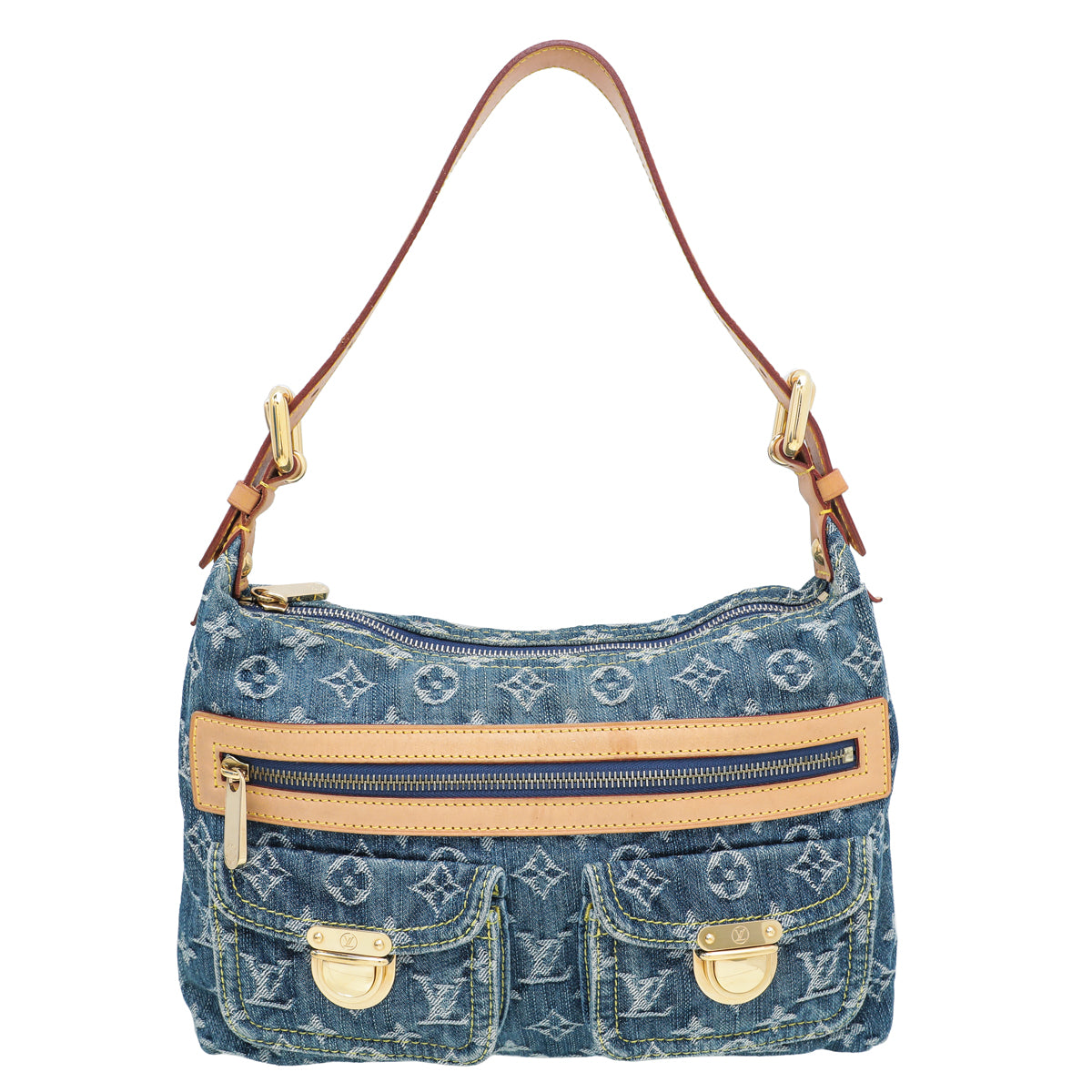Louis Vuitton Denim Blue Monogram Baggy PM Bag-Louis Vuitton-THE CLOSET