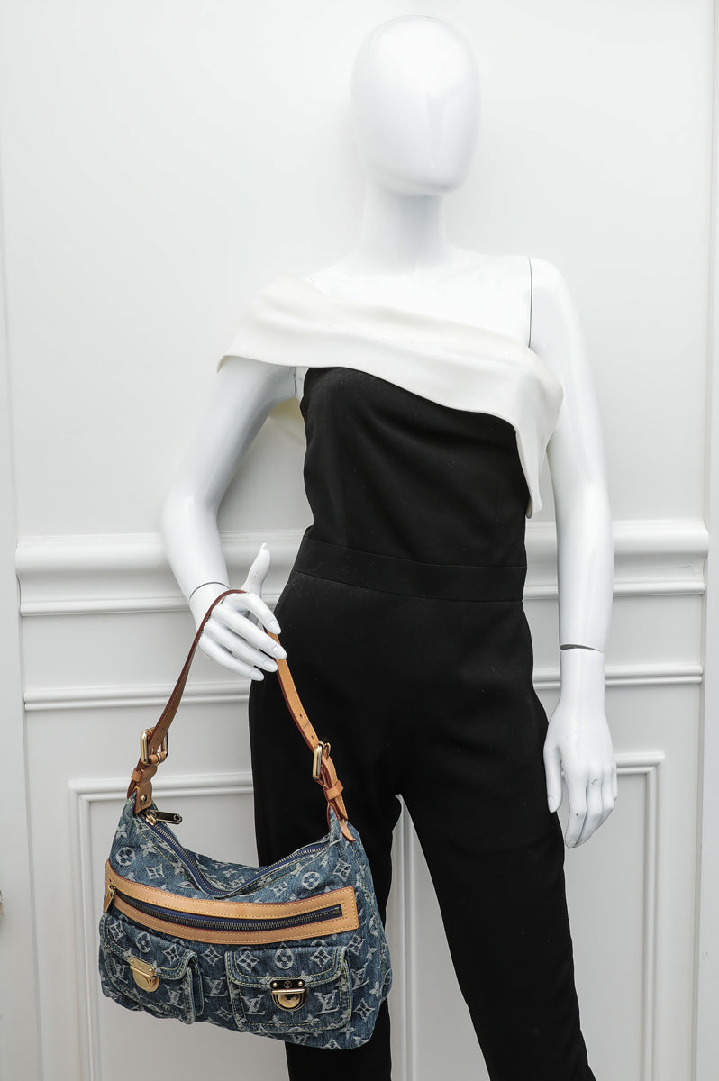 Louis Vuitton Denim Blue Monogram Baggy PM Bag-Louis Vuitton-THE CLOSET