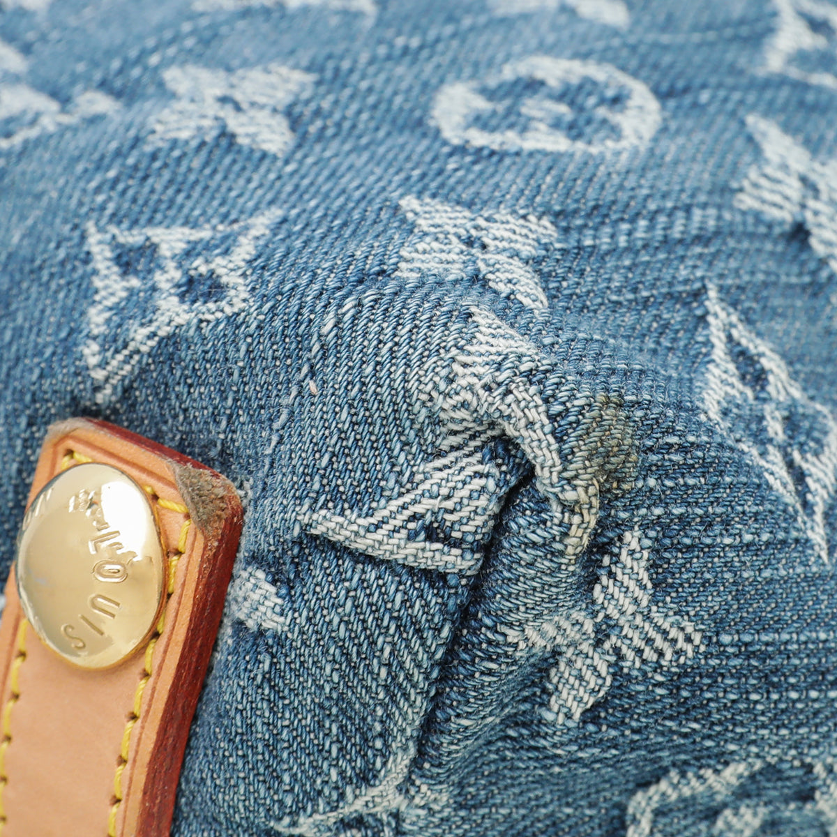 Louis Vuitton Blue Monogram Denim Baggy PM Cloth ref.976363 - Joli Closet