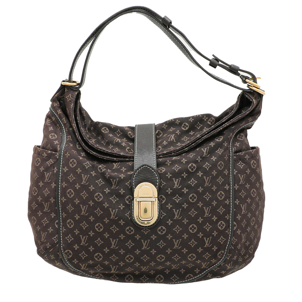 Idylle cloth handbag Louis Vuitton Brown in Cloth - 28121016
