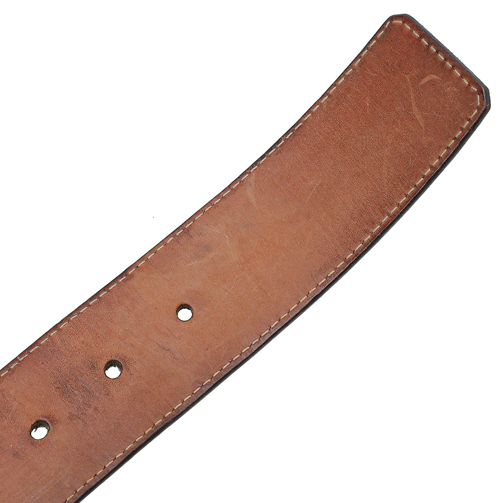 Louis Vuitton Brown Monogram Initiales Belt 36-Louis Vuitton-THE CLOSET