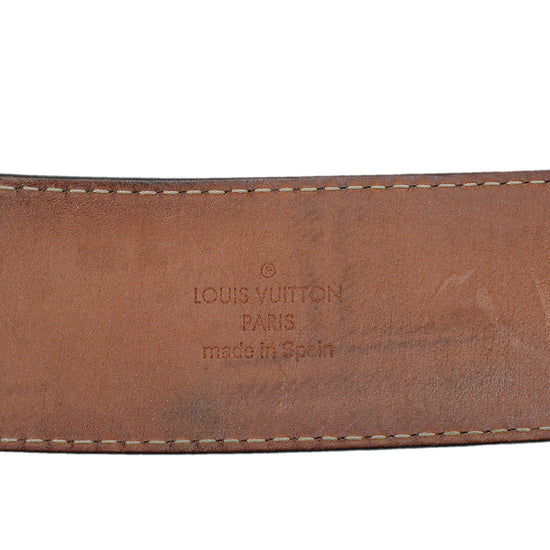 Louis Vuitton Brown Monogram Initiales Belt 36