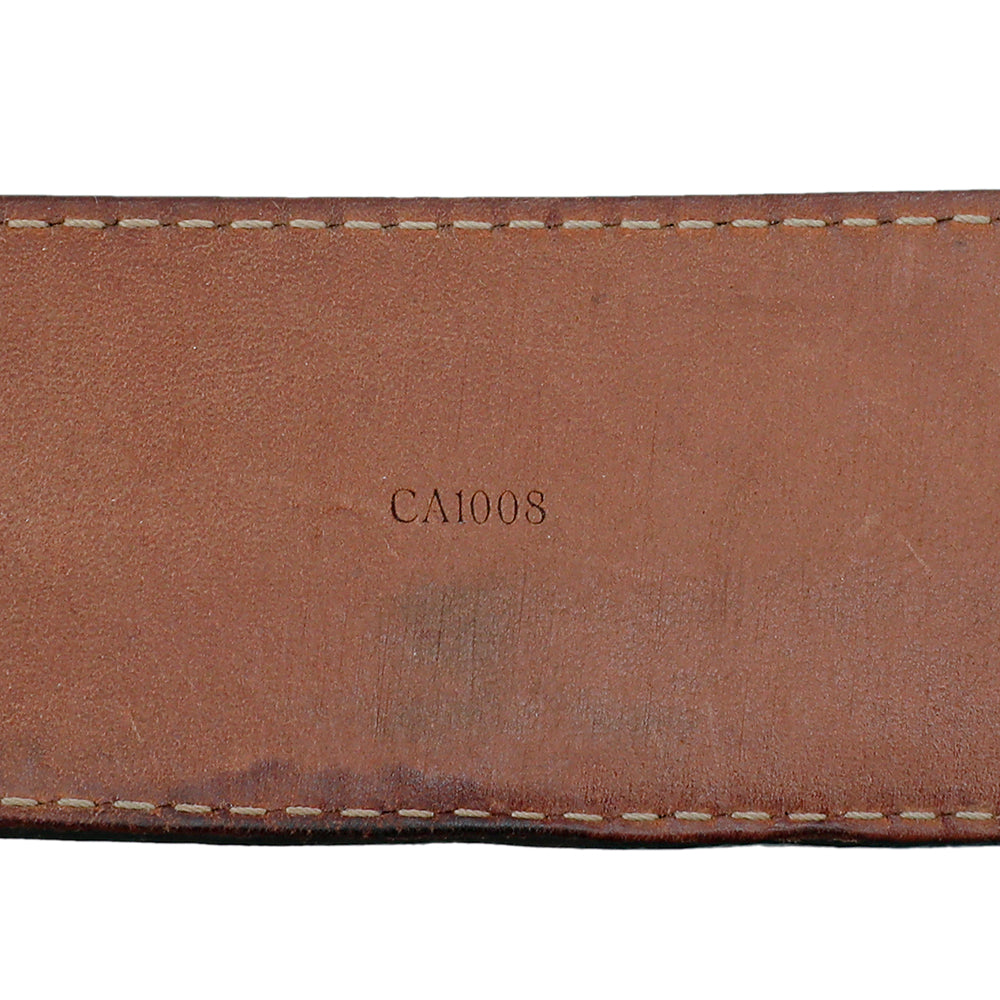 Louis Vuitton Brown Monogram Initiales Belt 36-Louis Vuitton-THE CLOSET