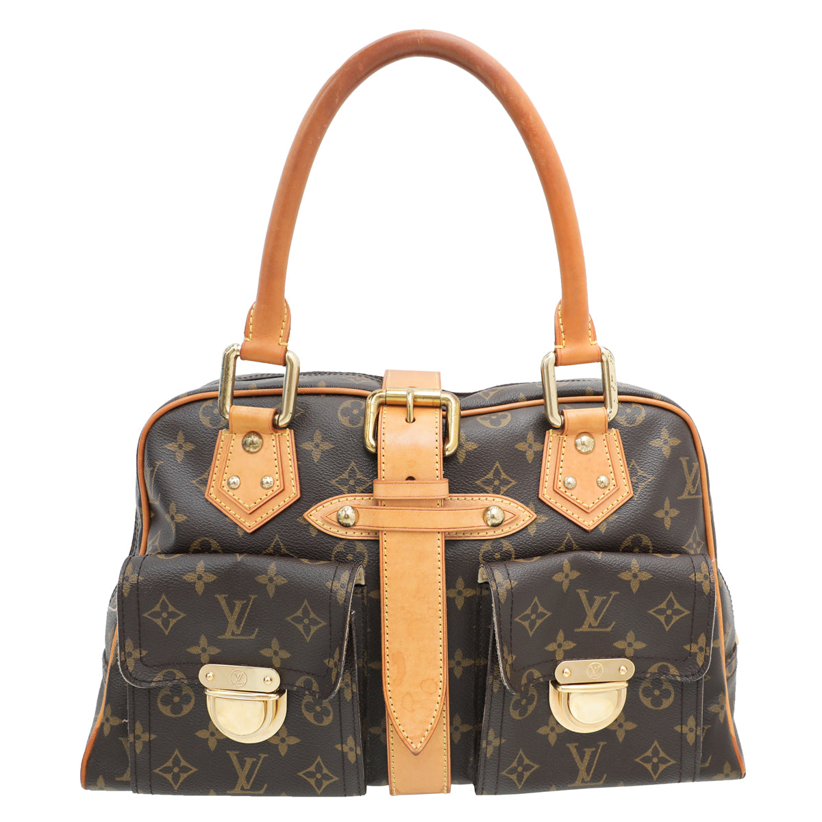 Louis Vuitton Brown Monogram Manhattan GM Bag-Louis Vuitton-THE CLOSET