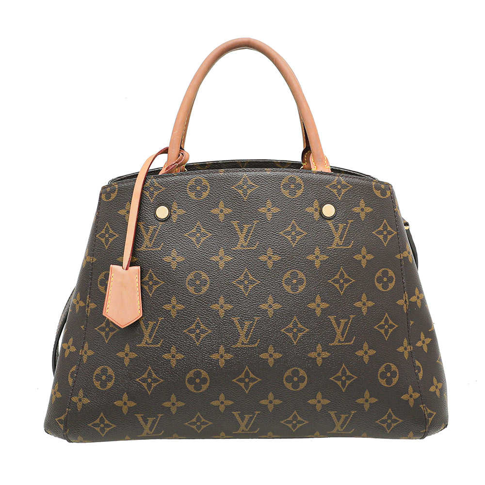 Louis Vuitton Brown Monogram Montaigne MM Bag-Louis Vuitton-THE CLOSET