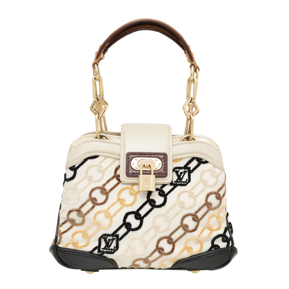 Louis Vuitton Tricolor Monogram Charms Velvet Chain Mini Bag