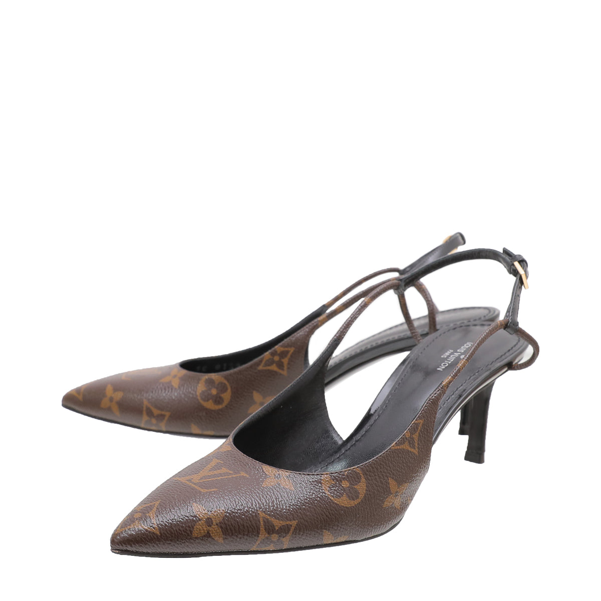 Louis Vuitton Monogram Cherie Slingback Pump 39-Louis Vuitton-THE CLOSET