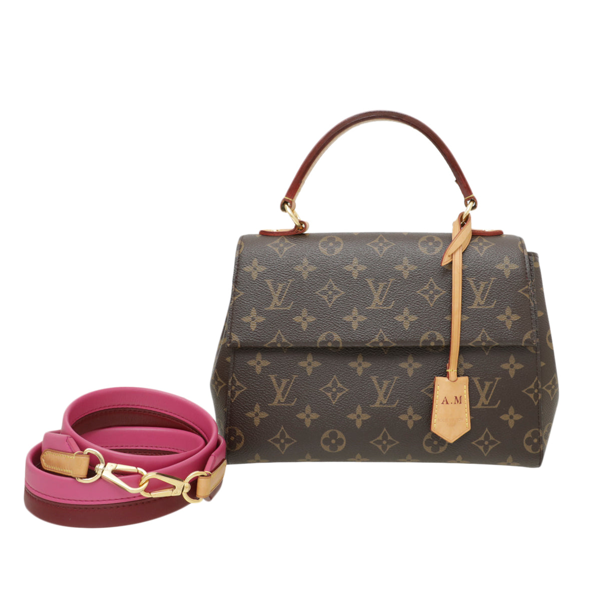 Louis Vuitton Monogram Bordeaux Red Cluny BB Bag-Louis Vuitton-THE CLOSET