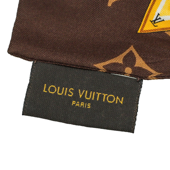 Louis Vuitton M78655 Silk Scarf Bandeau Monogram Confidential
