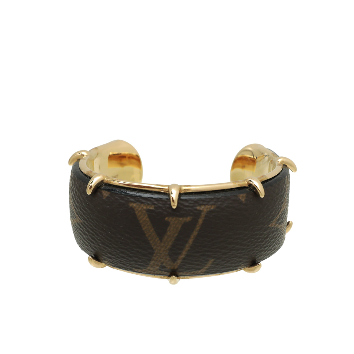 Louis Vuitton Brown Monogram Cuff Bracelet