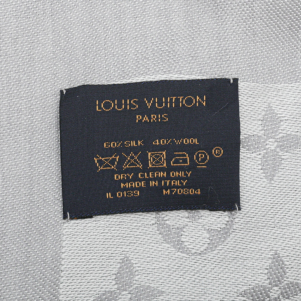 Louis Vuitton Monogram Shawl Pearl Grey (M70804) – REDELUXE