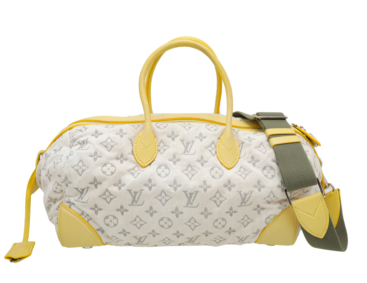 Louis Vuitton Bicolor Monogram Denim Speedy Round Bag
