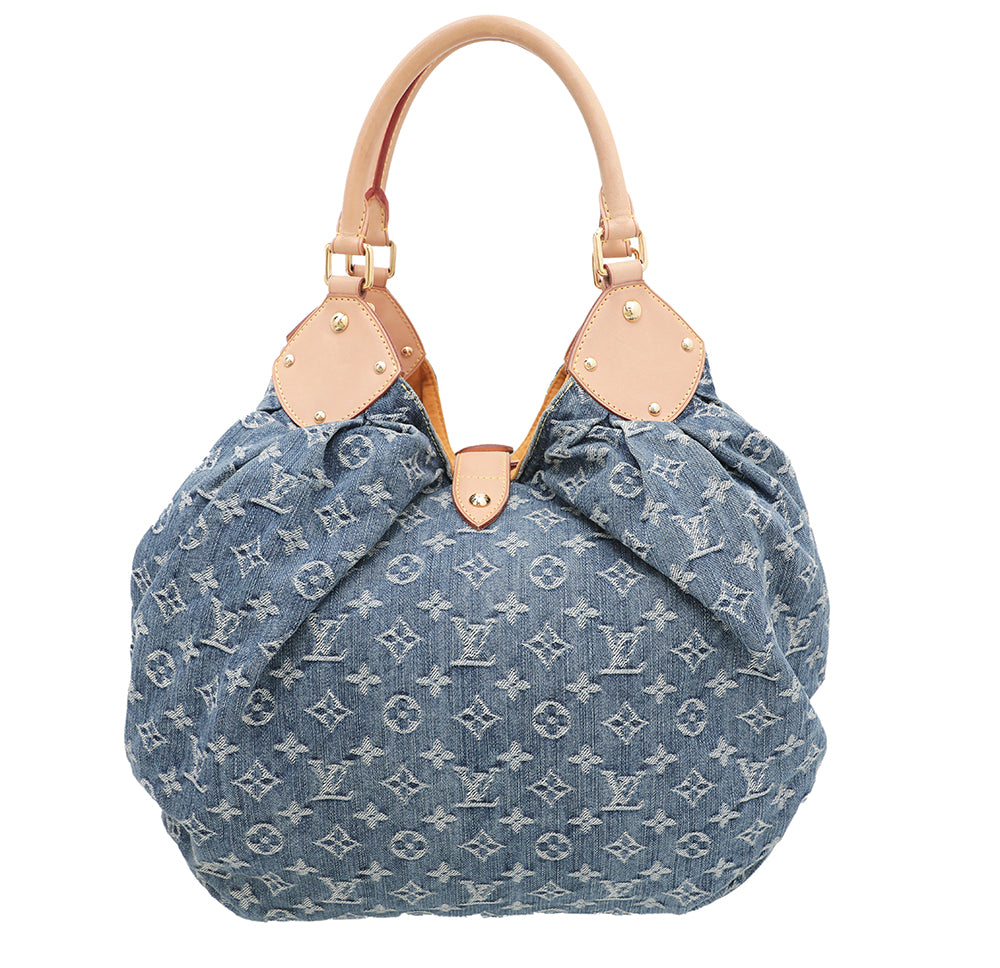 Louis Vuitton Blue Monogram Denim Surya Hobo Bag