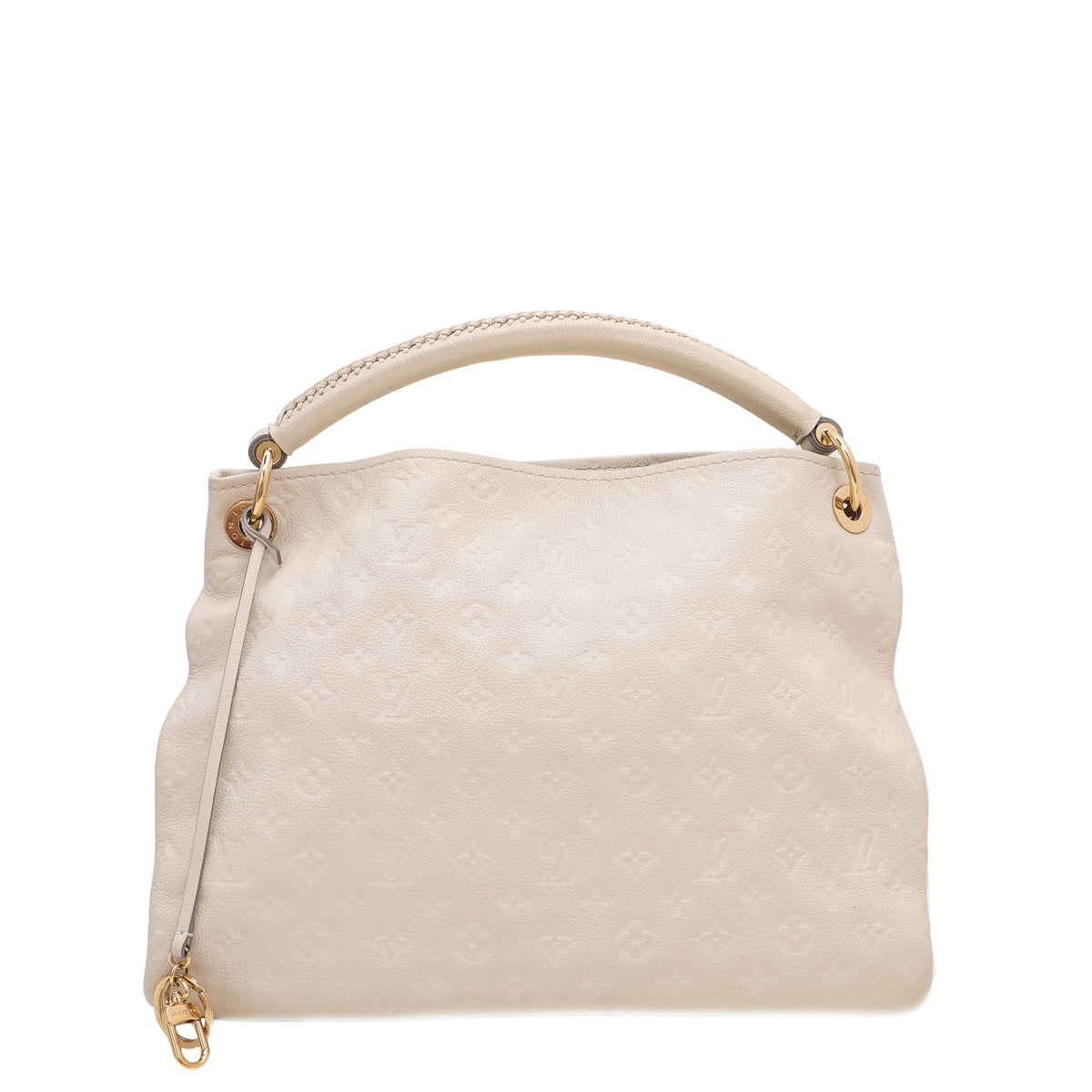 Louis Vuitton White Artsy MM Empreinte Monogram Shoulder Bag
