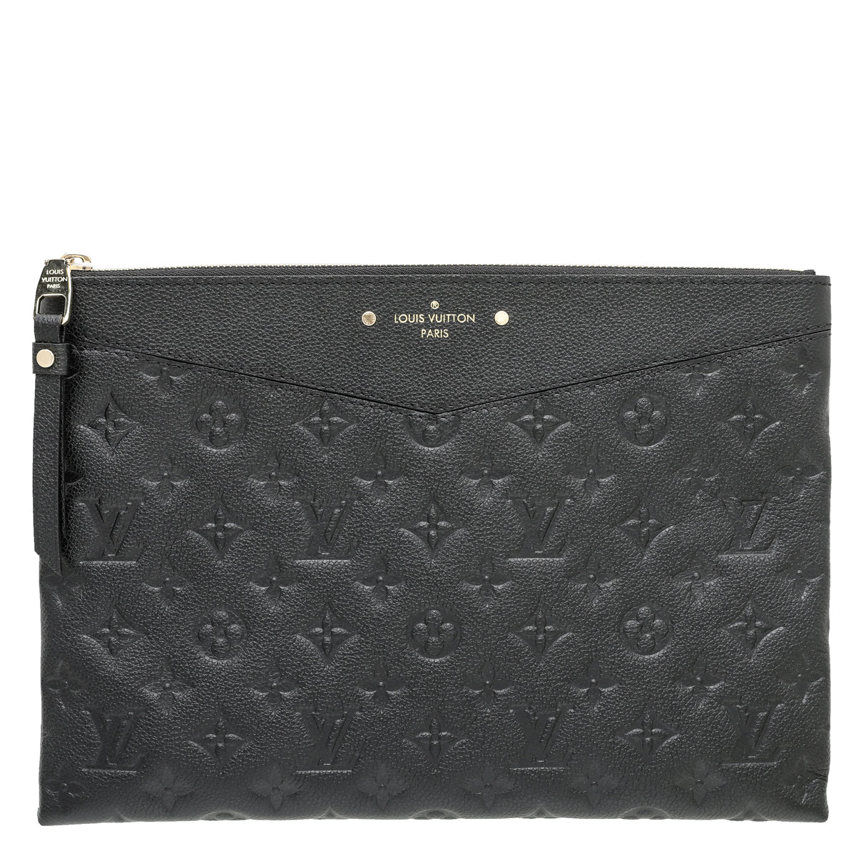 Louis Vuitton Black Monogram Empreinte Daily Pouch-Louis Vuitton-THE CLOSET